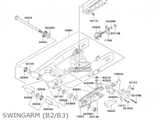 SWINGARM (B2/B3) - KLX125-B3 KLX125L 2005 USA CANADA