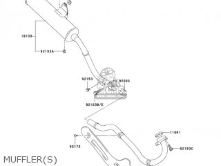 MUFFLER(S) - KLX125-B3 KLX125L 2005 USA CANADA