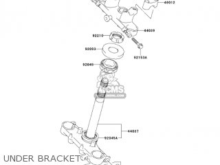 UNDER BRACKET - KLX125-B3 KLX125L 2005 USA CANADA