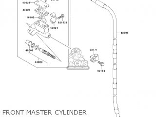 FRONT MASTER CYLINDER - KLX125-B3 KLX125L 2005 USA CANADA