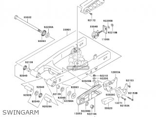 SWINGARM - KLX125A6F KLX125 2006 USA CANADA
