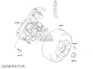 GENERATOR - KLX125A6F KLX125 2006 USA CANADA