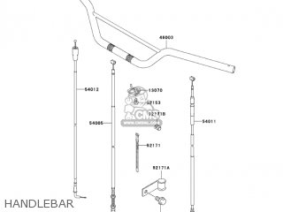 HANDLEBAR - KLX125A6F KLX125 2006 USA CANADA
