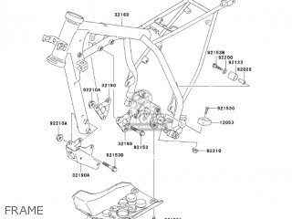 FRAME - KLX125B6F KLX125L 2006 USA CANADA