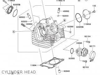 CYLINDER HEAD - KLX125DBF D-TRACKER 2011 EUROPE,MIDDLE EAST,AFRICA,UK