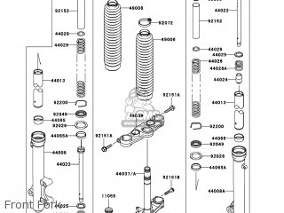 Kawasaki KLX140-B8F KLX140L 2008 USA parts lists and schematics