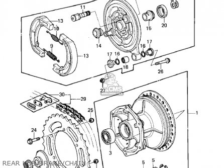 Kawasaki KLX250A1 KLX250 1979 parts lists and schematics