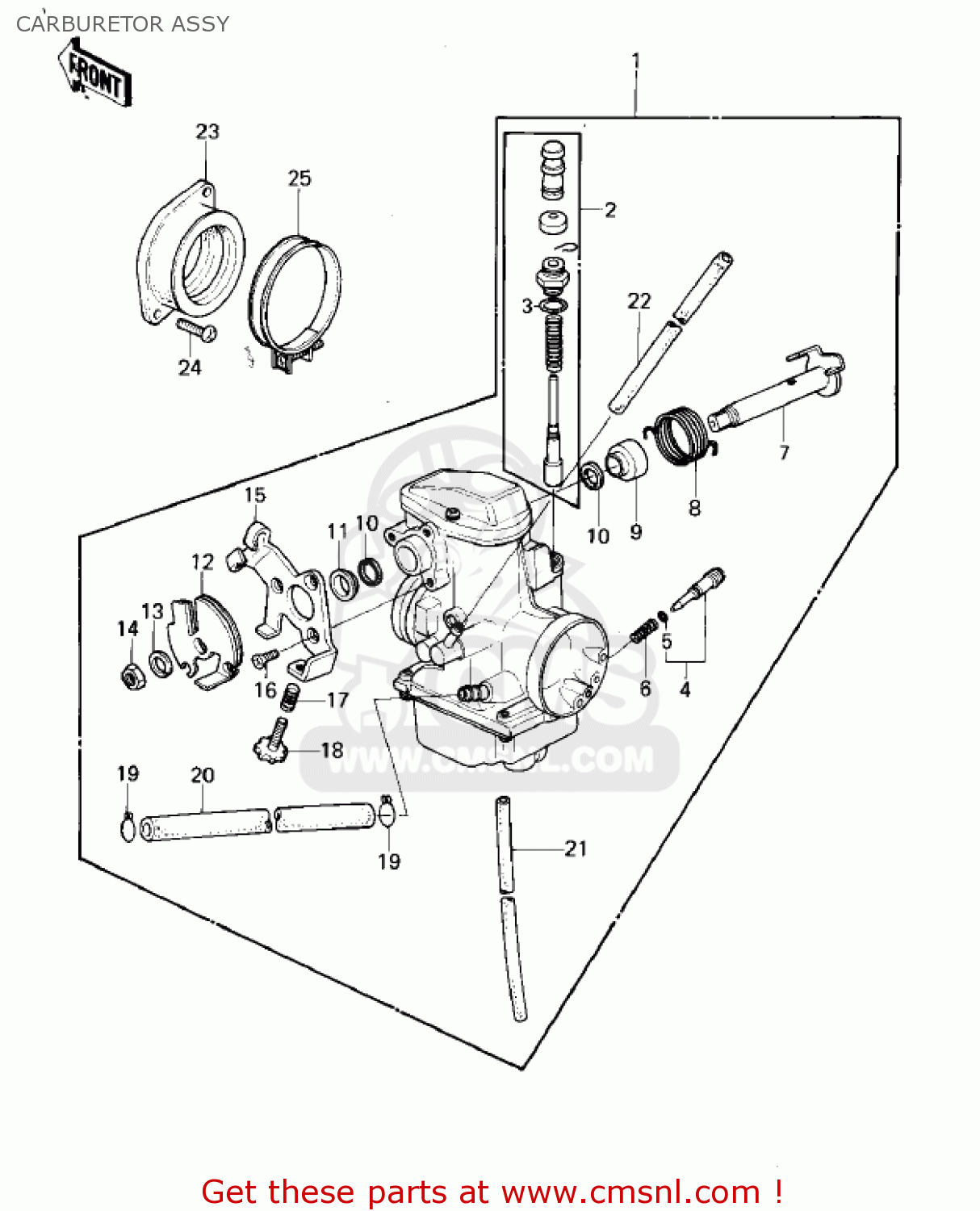 CARBURETOR ASSY KLX250A1 KLX250 1979
