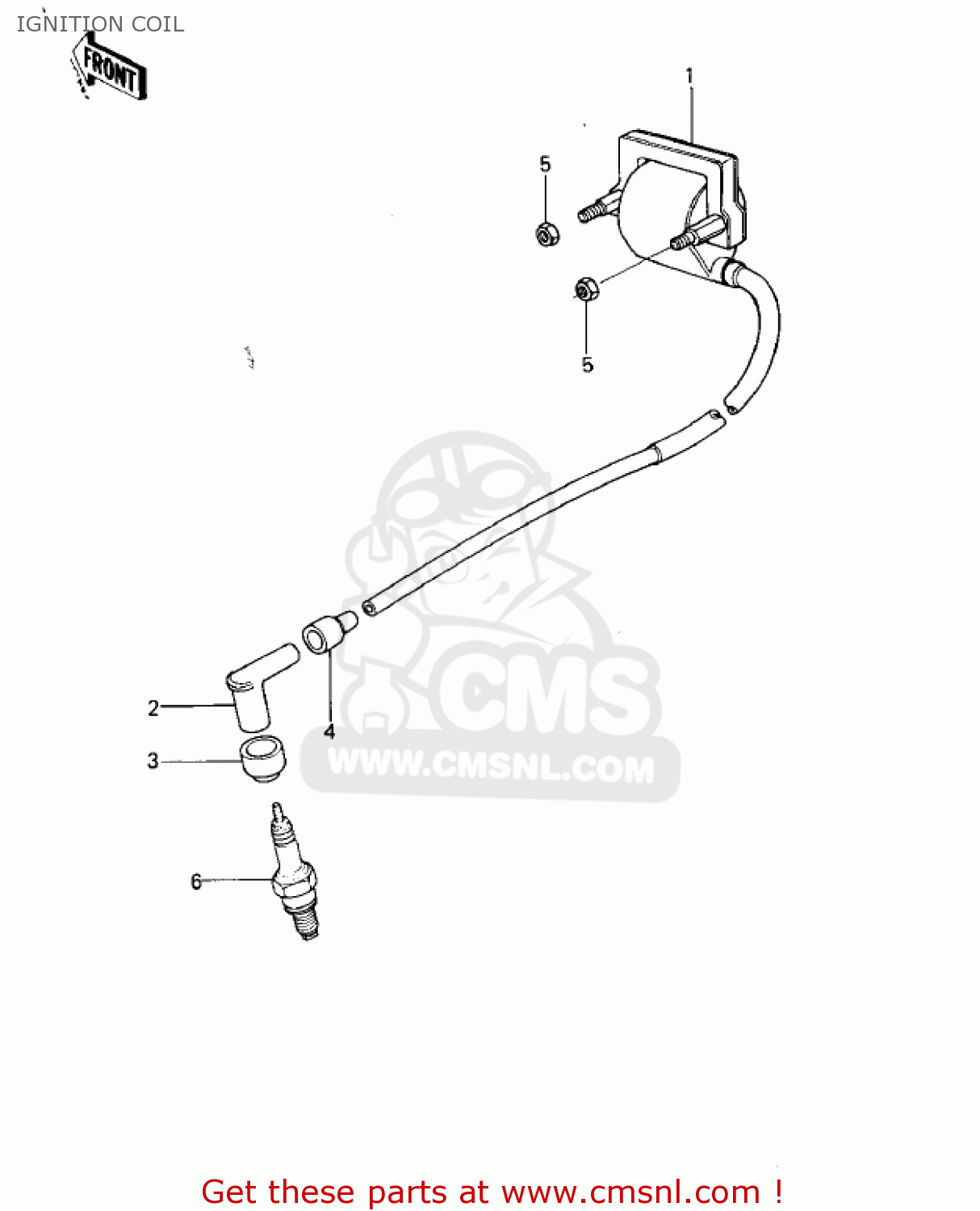 IGNITION COIL KLX250A1 KLX250 1979