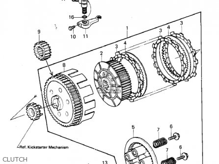 CLUTCH - KLX250A1 KLX250 1979
