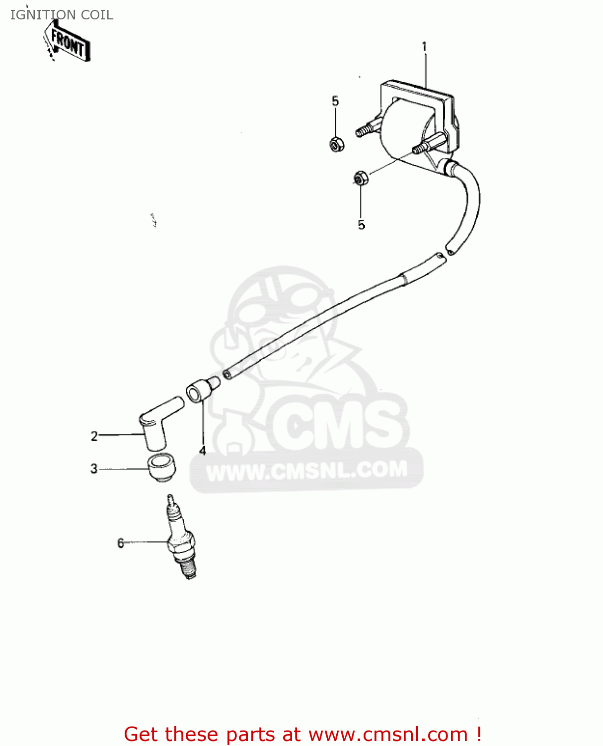 IGNITION COIL KLX250A2 KLX250 1980