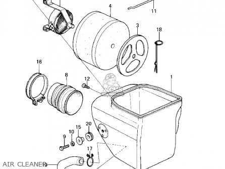 AIR CLEANER - KLX250A2 KLX250 1980