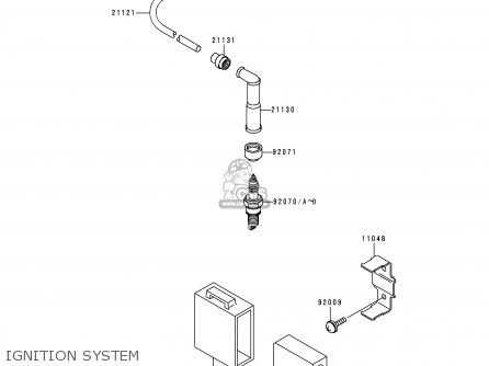 IGNITION SYSTEM - KLX250D1 KLX250R 1993 EUROPE UK
