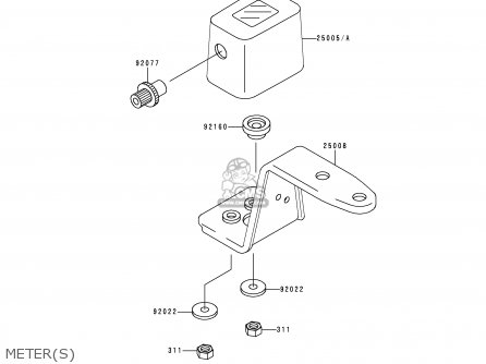 METER(S) - KLX250D3 KLX250R 1995 EUROPE UK FR