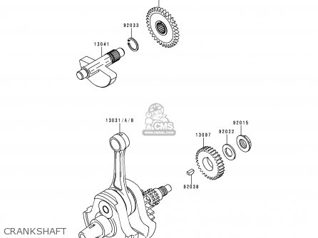 CRANKSHAFT - KLX250D3 KLXR 1995 USA CANADA