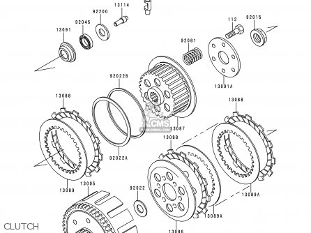 CLUTCH - KLX250D3 KLXR 1995 USA CANADA