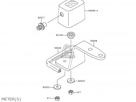 METER(S) - KLX250D3 KLXR 1995 USA CANADA
