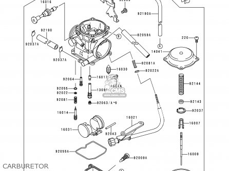 CARBURETOR - KLX250D4 KLX250R 1996 EUROPE UK FR