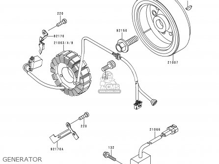 GENERATOR - KLX250D4 KLX250R 1996 EUROPE UK FR