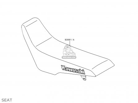 SEAT - KLX250D4 KLX250R 1996 EUROPE UK FR