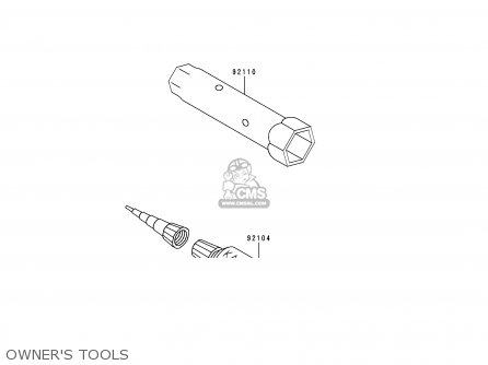 OWNER'S TOOLS - KLX250D4 KLX250R 1996 EUROPE UK FR