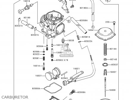 CARBURETOR - KLX250D4 KLXR 1996 USA CANADA