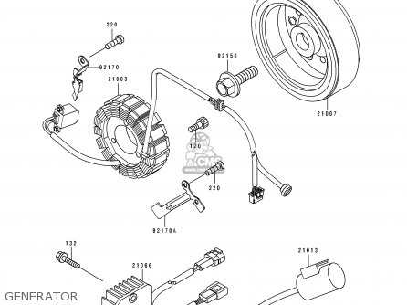 GENERATOR - KLX250E1 1993 NETHERLANDS AR FG GR IT NR ST