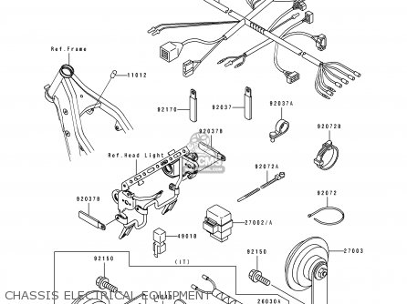 CHASSIS ELECTRICAL EQUIPMENT - KLX250E1 1993 NETHERLANDS AR FG GR IT NR ST