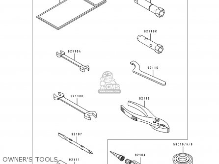 OWNER'S TOOLS - KLX250E1 1993 NETHERLANDS AR FG GR IT NR ST