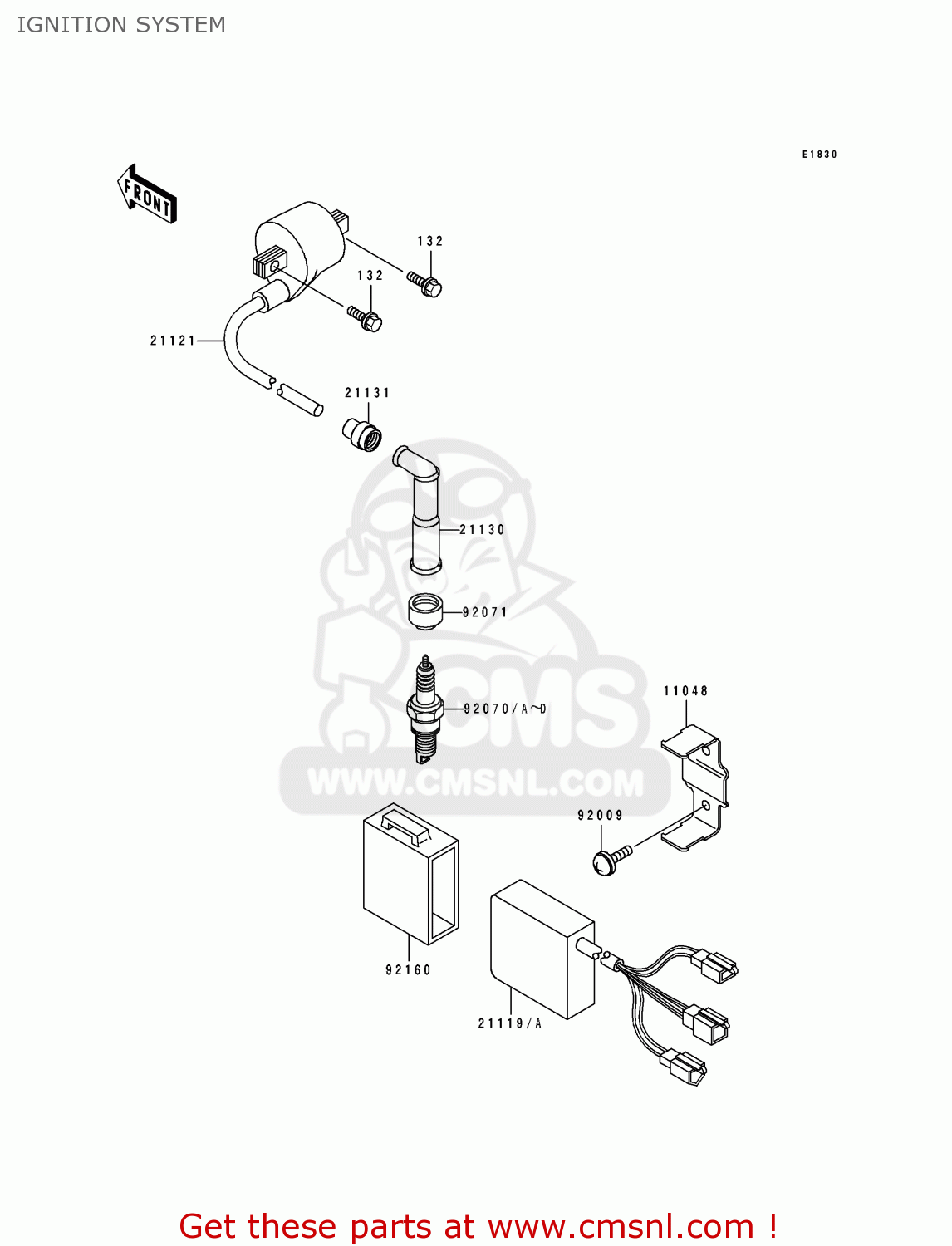 IGNITION SYSTEM KLX250G1 1994 UNITED KINGDOM ST