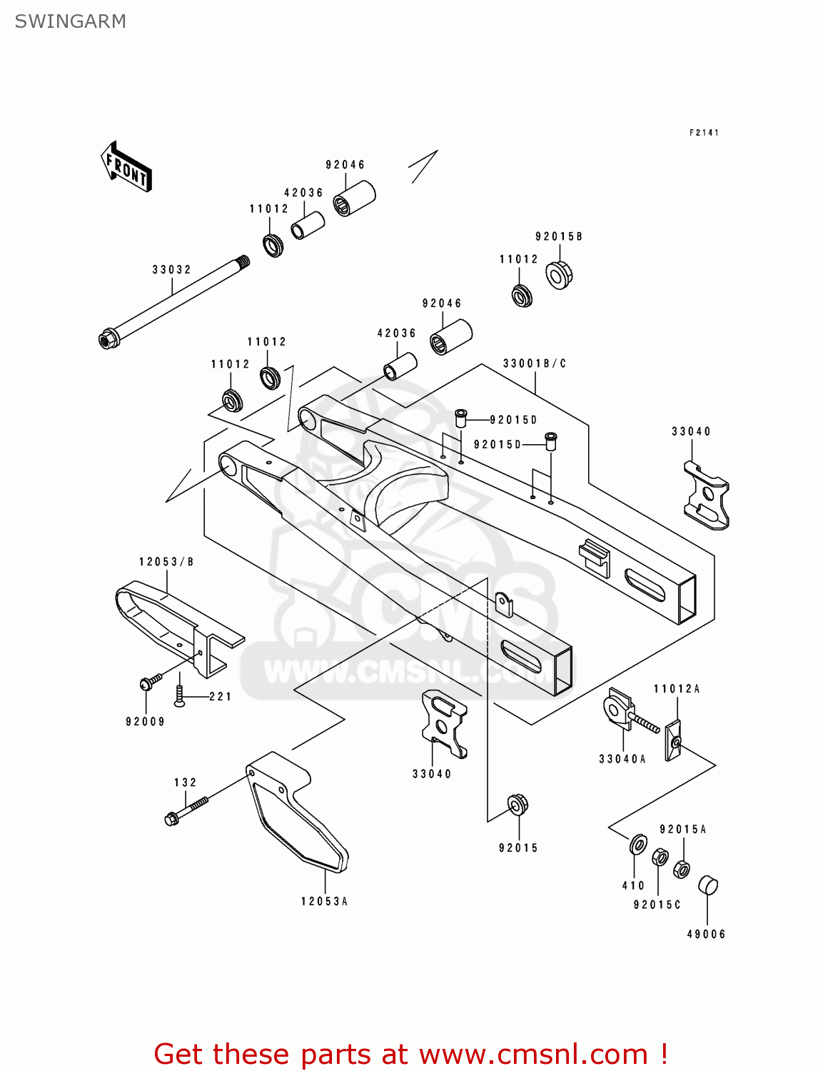 SWINGARM KLX250G1 1994 UNITED KINGDOM ST