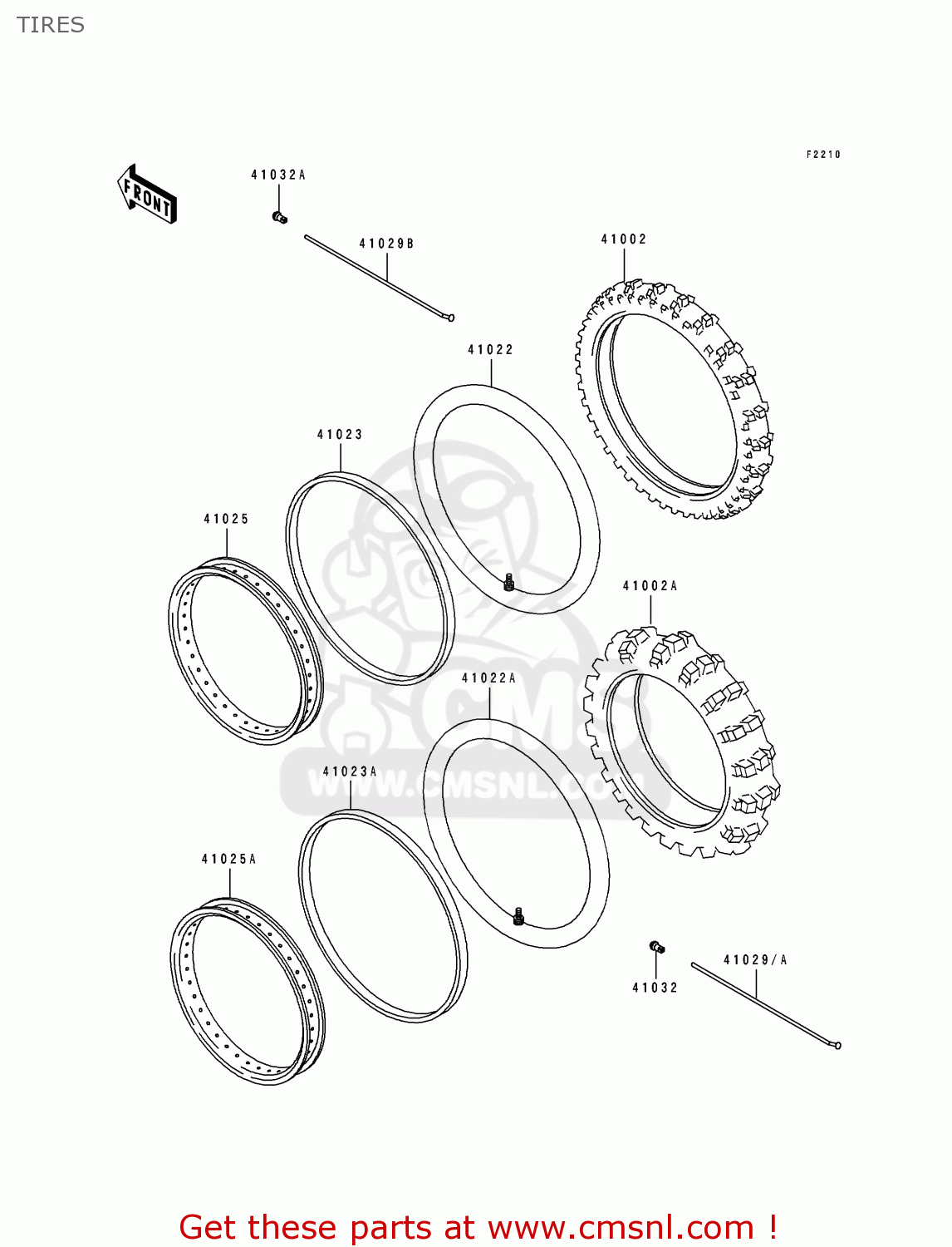 TIRES KLX250G1 1994 UNITED KINGDOM ST