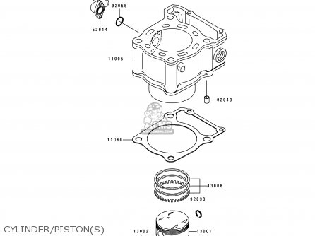 CYLINDER/PISTON(S) - KLX250G1 1994 UNITED KINGDOM ST