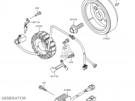 GENERATOR - KLX250G1 1994 UNITED KINGDOM ST
