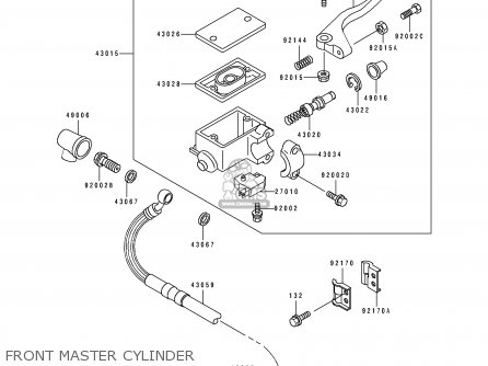 FRONT MASTER CYLINDER - KLX250G1 1994 UNITED KINGDOM ST