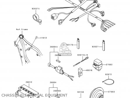 CHASSIS ELECTRICAL EQUIPMENT - KLX250G1 1994 UNITED KINGDOM ST