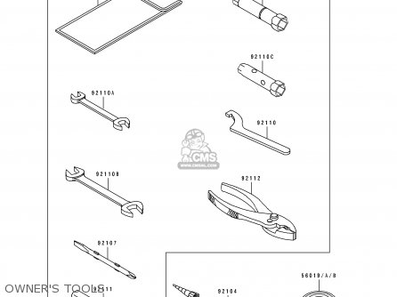 OWNER'S TOOLS - KLX250G1 1994 UNITED KINGDOM ST
