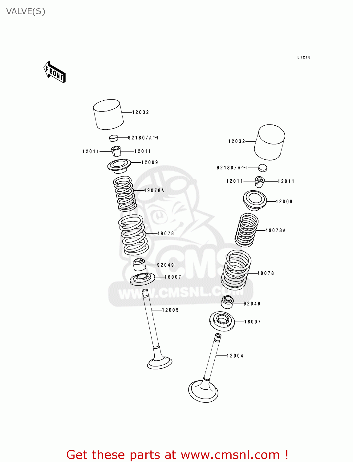 VALVE(S) KLX250G2 1995 UNITED KINGDOM AR