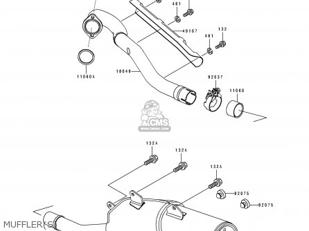 MUFFLER(S) - KLX250G2 1995 UNITED KINGDOM AR