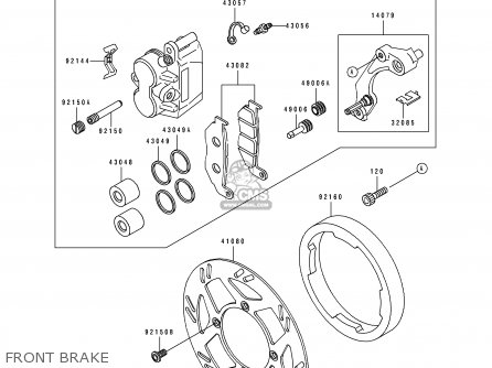 FRONT BRAKE - KLX250G2 1995 UNITED KINGDOM AR