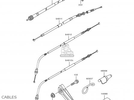 CABLES - KLX250G2 1995 UNITED KINGDOM AR