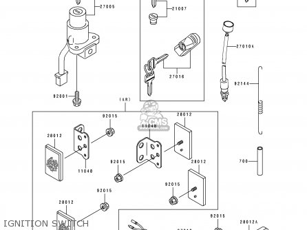 IGNITION SWITCH - KLX250G2 1995 UNITED KINGDOM AR