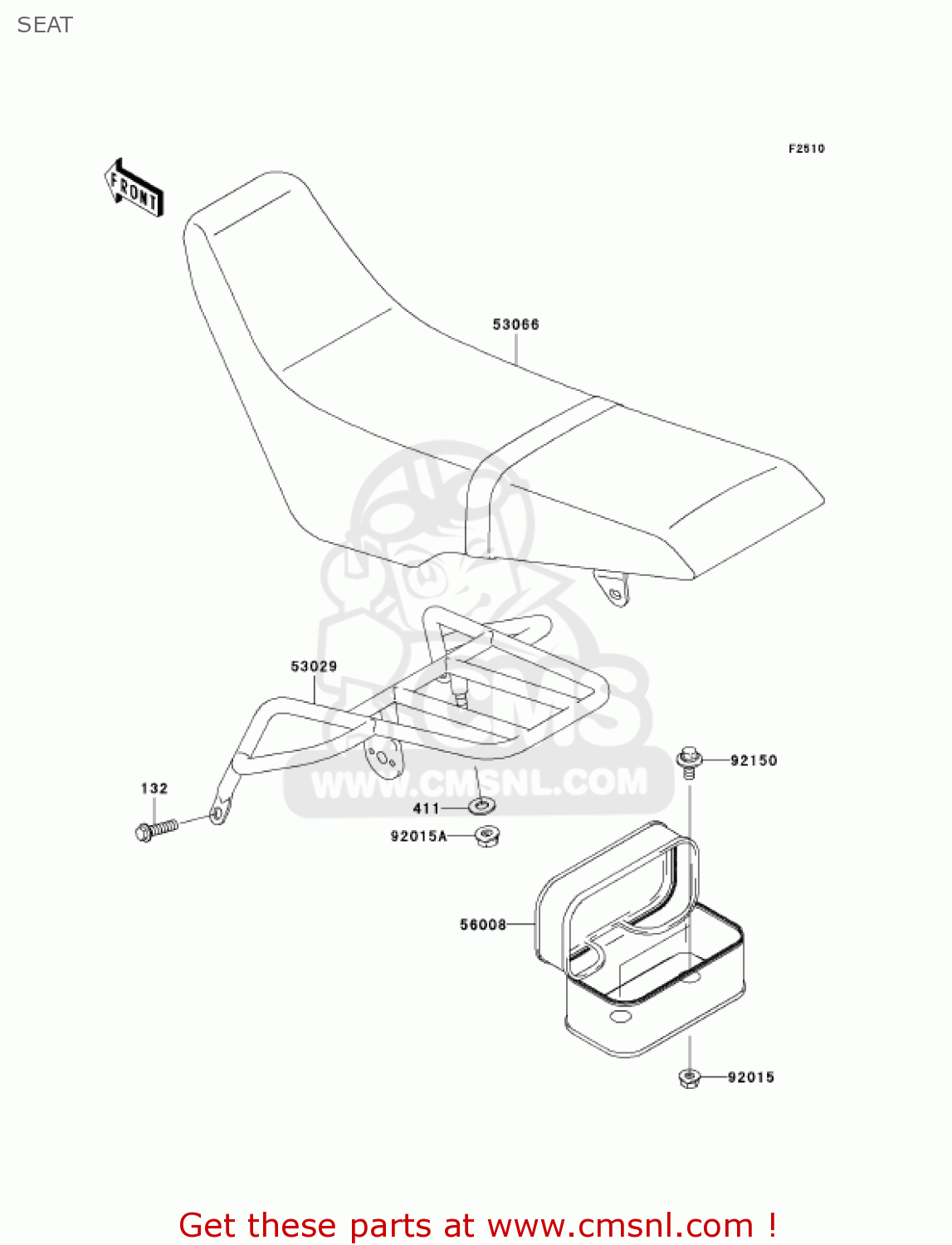 SEAT KLX250H6F KLX250S 2006 USA CANADA