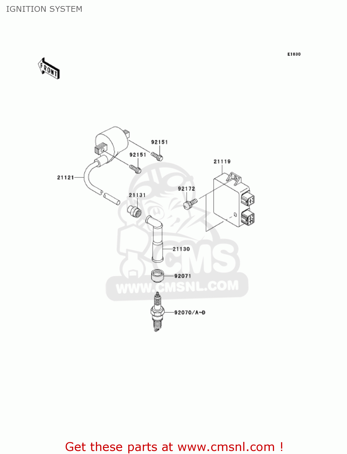 IGNITION SYSTEM KLX250H6F KLX250S 2006 USA CANADA