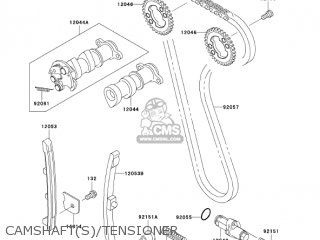 CAMSHAFT(S)/TENSIONER - KLX250H6F KLX250S 2006 USA CANADA
