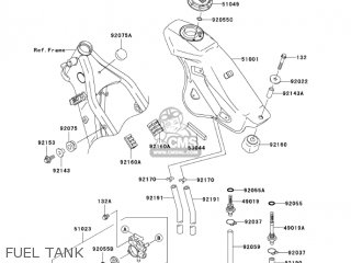 FUEL TANK - KLX250H6F KLX250S 2006 USA CANADA