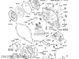 ENGINE COVER(S) - KLX250H6F KLX250S 2006 USA CANADA