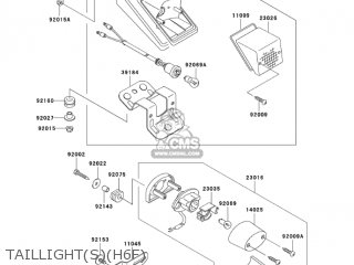TAILLIGHT(S)(H6F) - KLX250H6F KLX250S 2006 USA CANADA