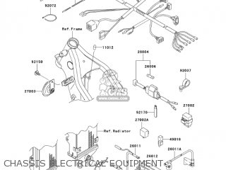 CHASSIS ELECTRICAL EQUIPMENT - KLX250H6F KLX250S 2006 USA CANADA