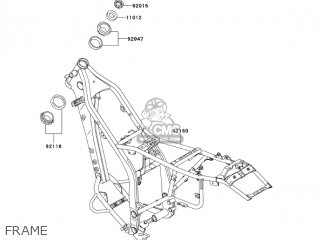FRAME - KLX250H6F KLX250S 2006 USA CANADA